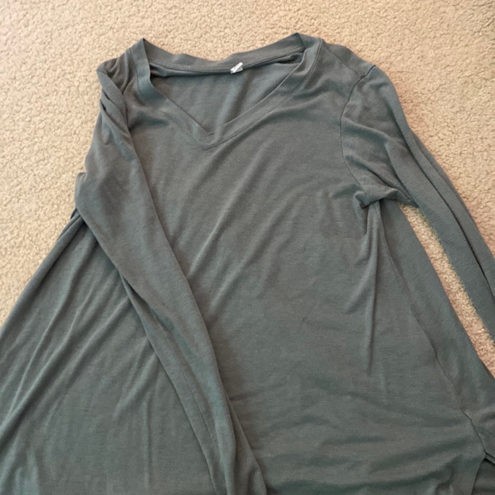 Oversized long sleeve v neck